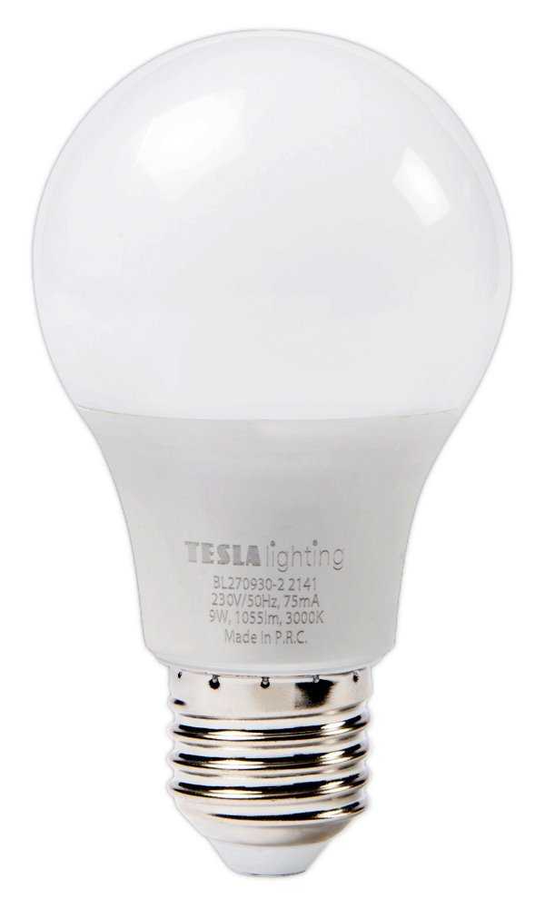 Tesla LED žárovka BULB E27/9W/230V/1055lm/25 000h/3000K teplá bílá/220st