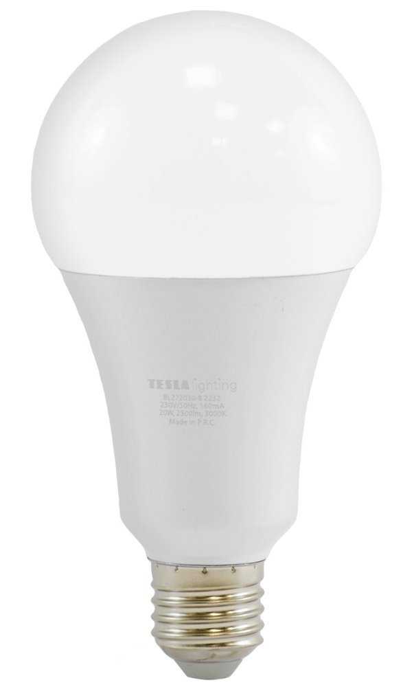 Tesla LED žárovka BULB E27/20W/230V/2500lm/25 000h/3000K teplá bílá 220st